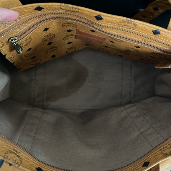 Vintage MCM Shopper Tote Cognac Visetos made in Germany - Picture 8 of 15